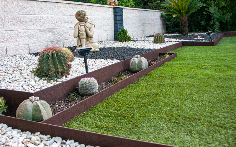 Borda De A o Corten 150mm Jard n De Hierro