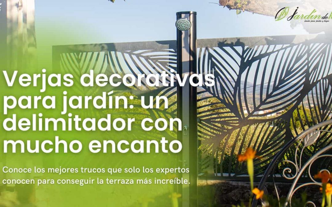 Verjas decorativas para jardín: un delimitador con mucho encanto