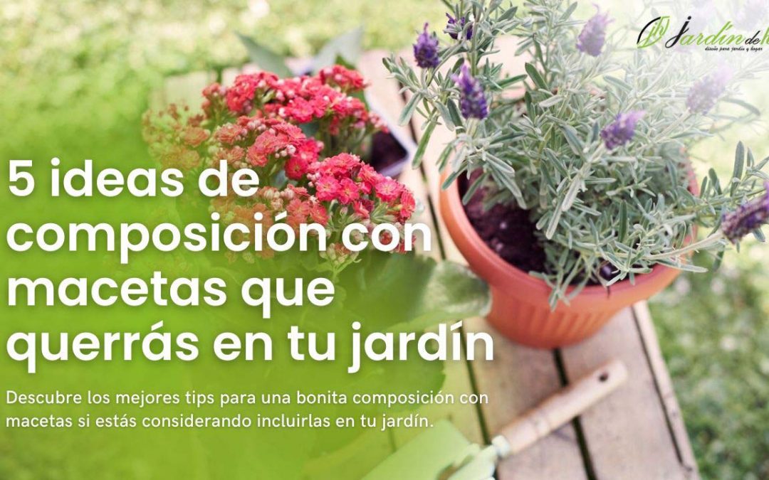 5 ideas de composición con macetas que querrás en tu jardín