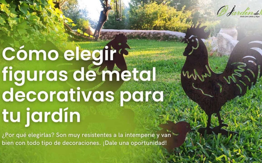 Cómo elegir figuras de metal decorativas para tu jardín