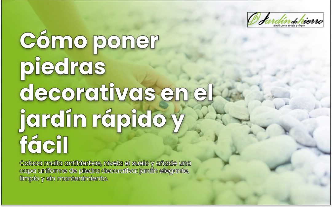 Cómo poner piedras decorativas en el jardín rápido y fácil