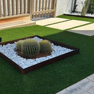 Borde de acero corten cuadrado de 1500mm por 1500mm