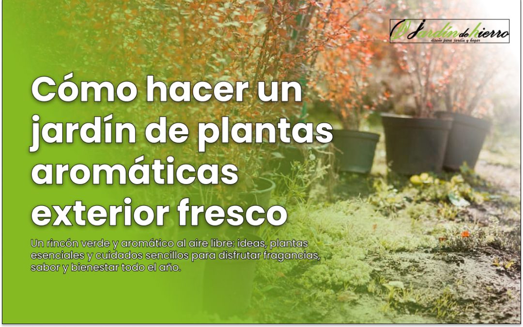 Cómo hacer un jardín de plantas aromáticas exterior fresco